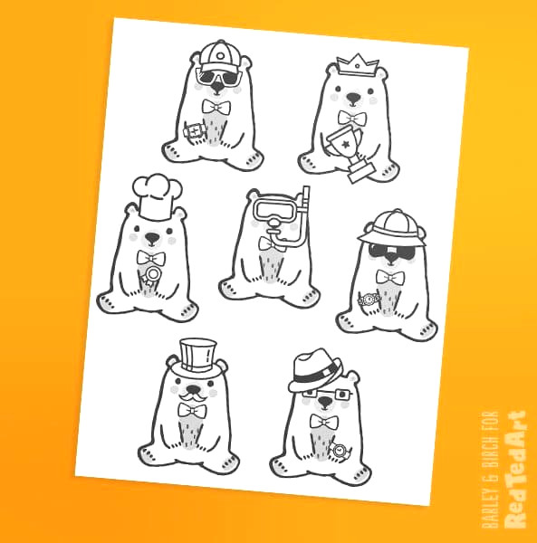 Bear printables