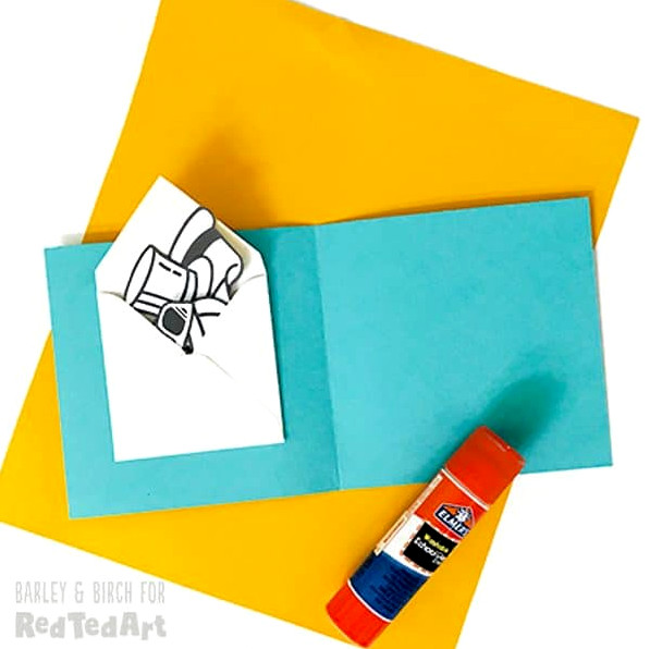 Father's Day Card with envelope for personalised Bear features