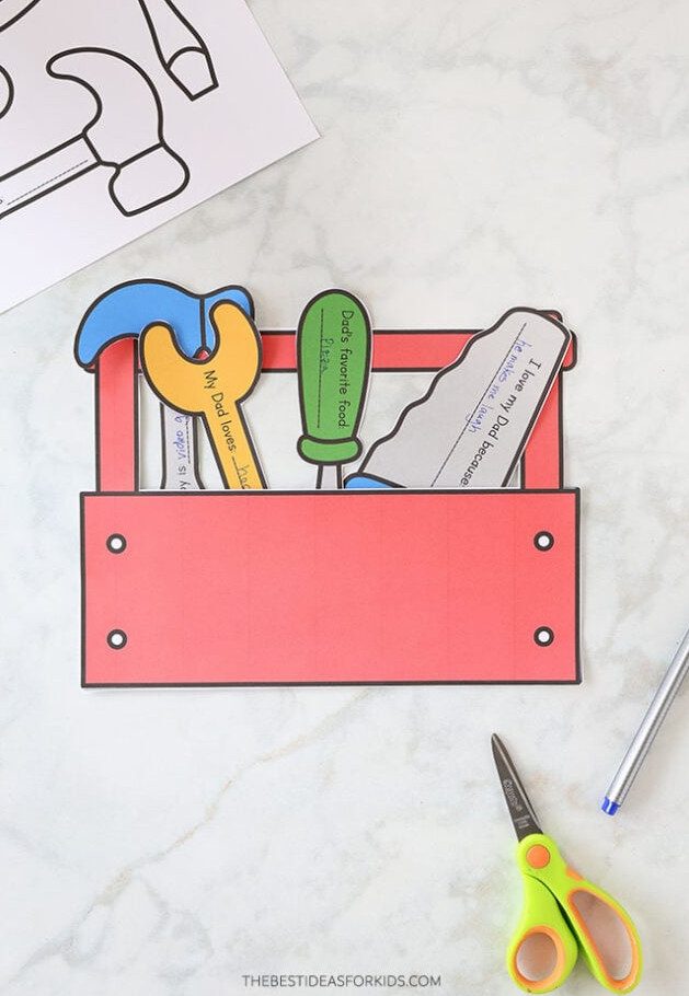 Printable Tool Box Craft for Kids