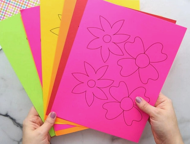 Printable Paper Flower Design