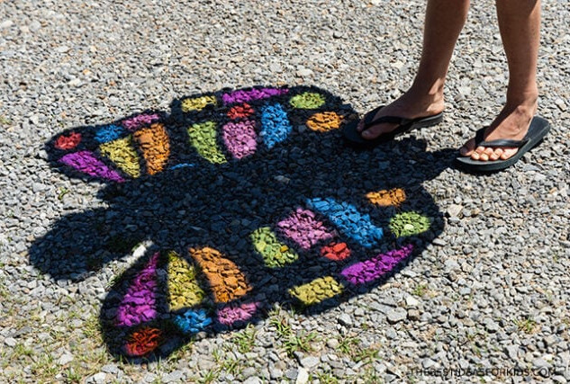 diy stained glass butterfly