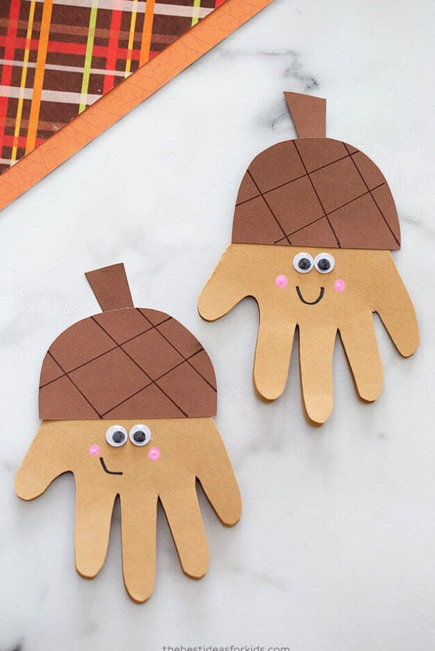 Acorn Handprint Craft