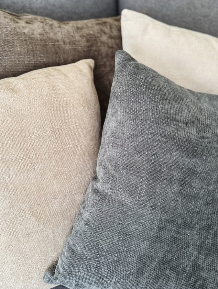 throw pillows in neutral colors from Amazon