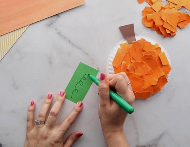 Draw out vine on paper