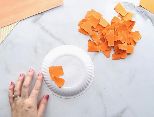 Glue to Paper Plate