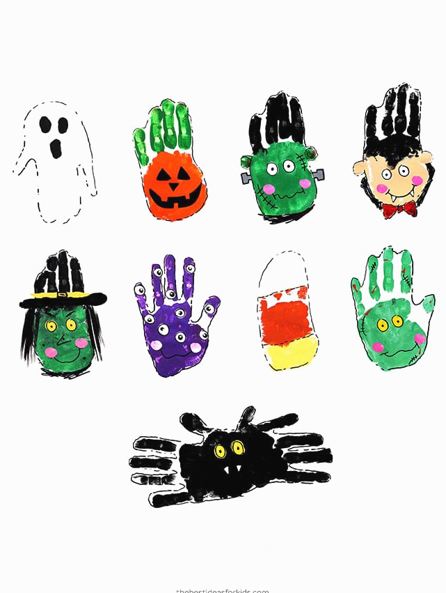 Halloween Handprint Art