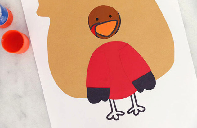 Arms attached to Santa turkey