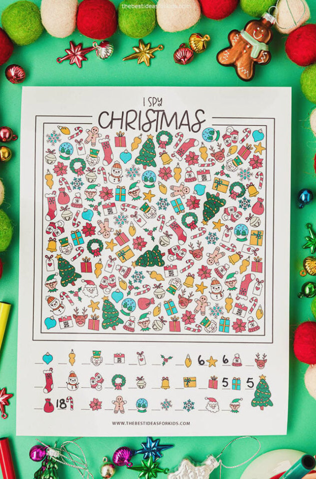 Christmas I Spy Printable