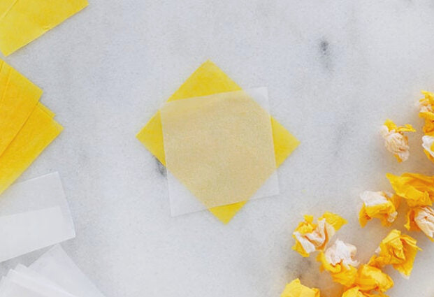 Stack the tissue paper