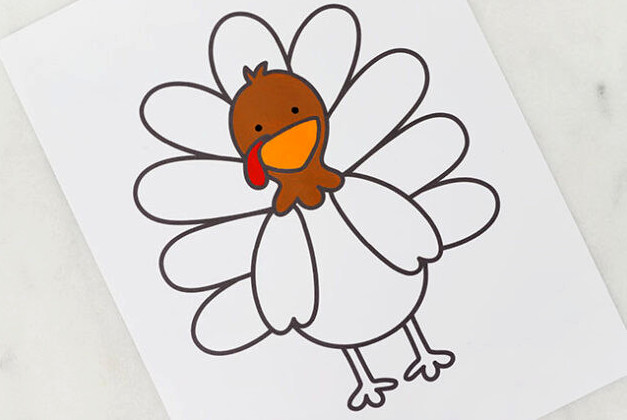 Paint turkey head