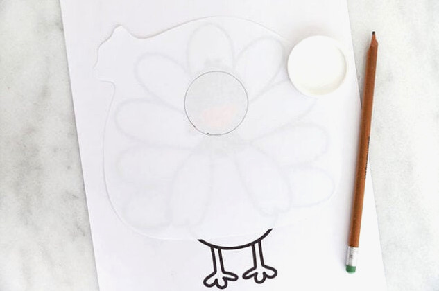 Tracing face hole into bag template