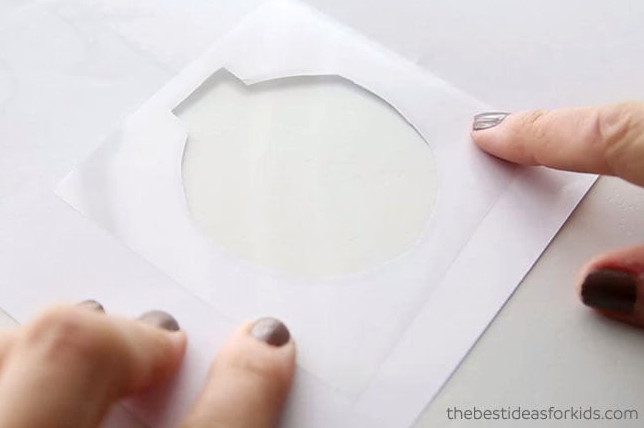 Attaching Clear Paper to Grinch Card