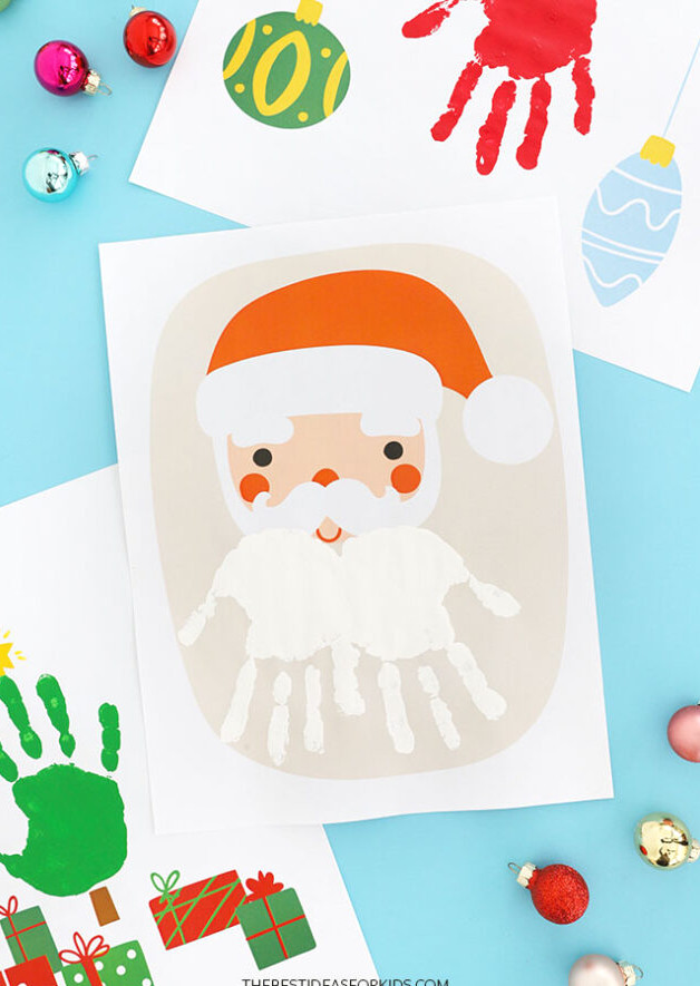 Christmas Handprint Art for Kids