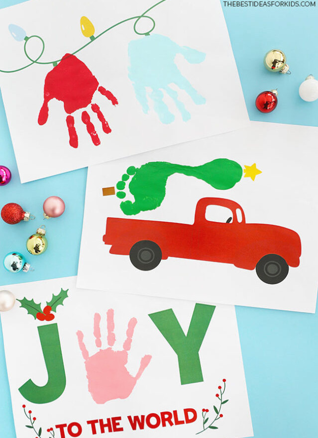 Christmas Handprint Keepsake Artwork