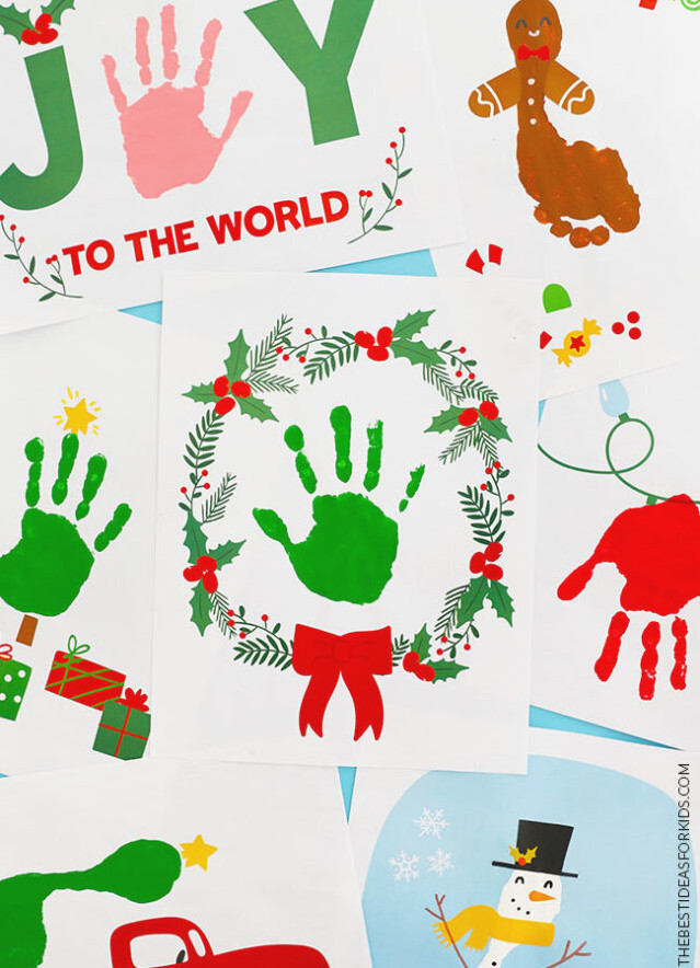 Printable Christmas Handprint Artwork