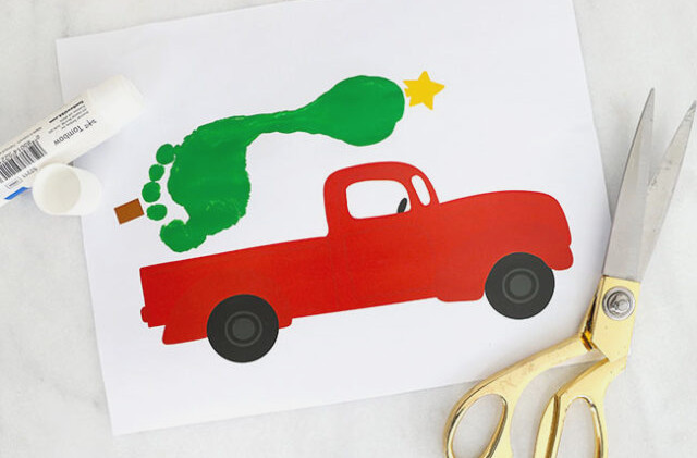 Adding star to Christmas truck footprint