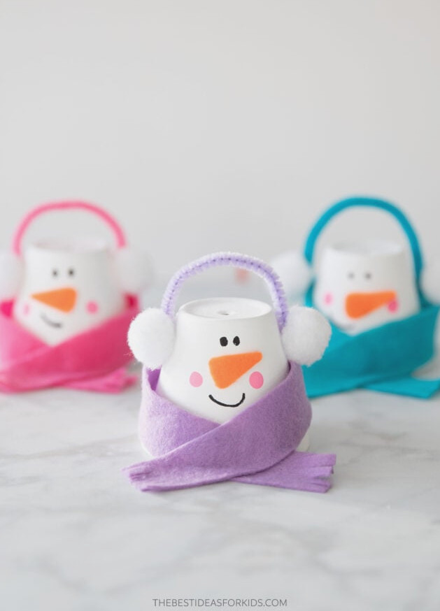 Clay Pot Snowman DIY