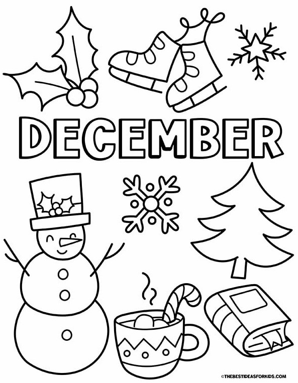 Coloring Page for December