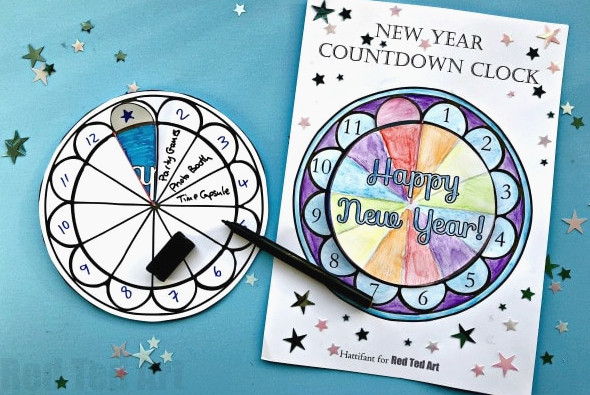 2019 New Year’s Eve Countdown Clock #newyearseve #printable #kids #countdown #nye #newyearseve2018