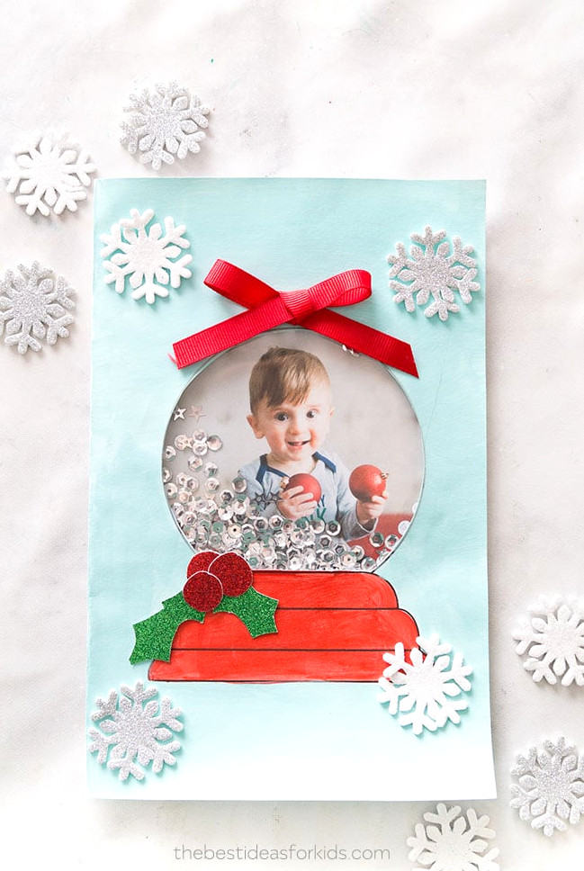 Snow Globe Christmas Card