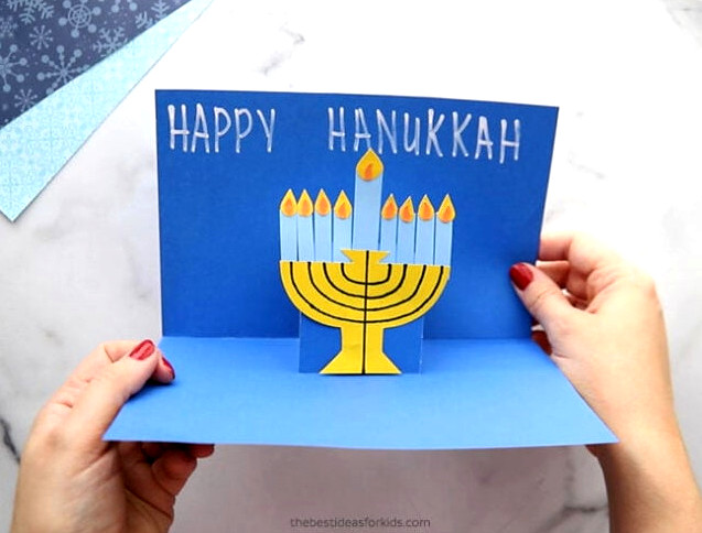 DIY Hanukkah Menorah Card