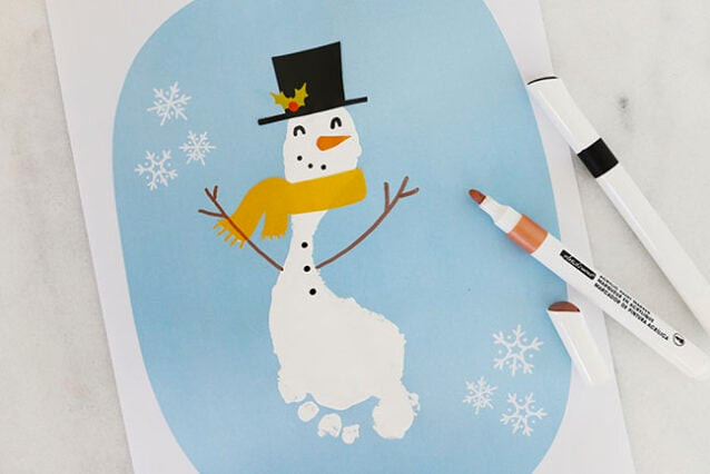 Adding snowman features