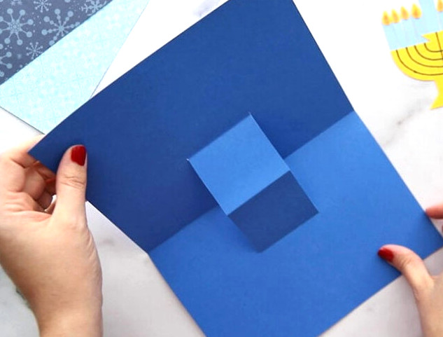 Fold Card into Pop-up Shape
