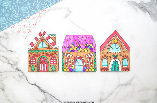 Free Printable Gingerbread House Card