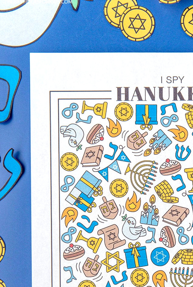 Free Printable Hanukkah I Spy