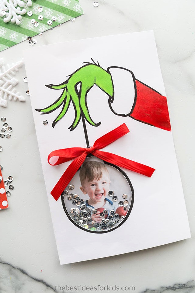 Handmade Grinch Card