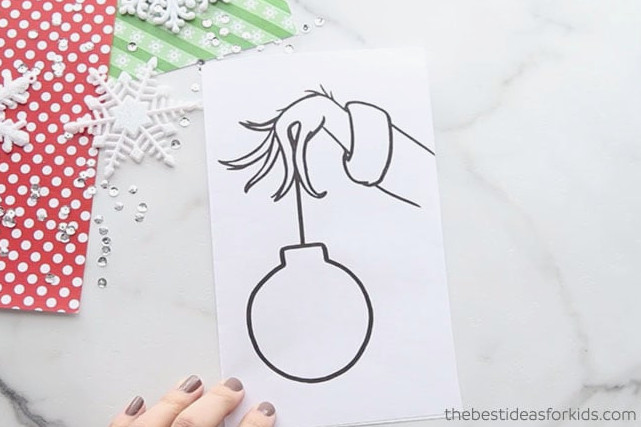 Grinch Card Pattern