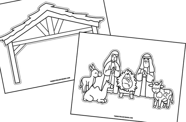 Manger Scene Template