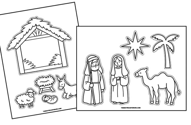 Nativity Cut and Paste Templates