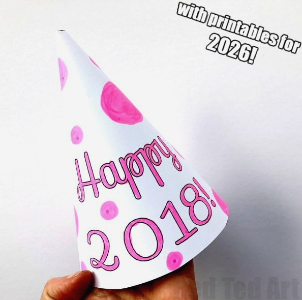PARTY HAT COLORING PAGES 2026