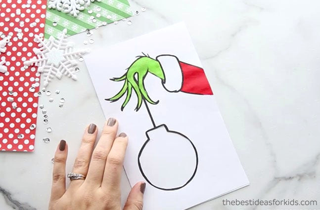 Painting a Grinch Card