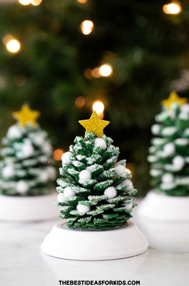 Pine cone Christmas Tree Craft