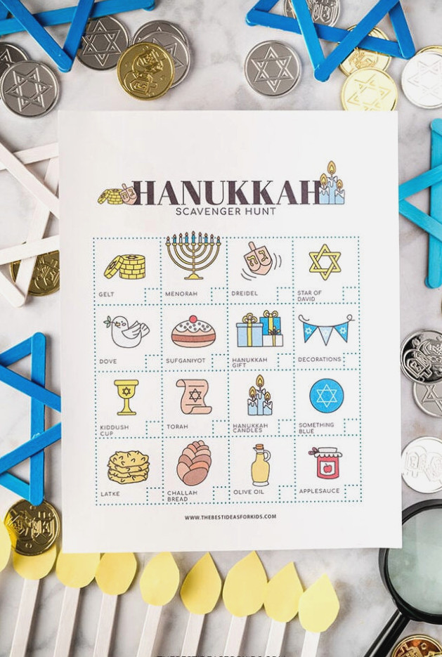 Scavenger hunt for Hanukkah