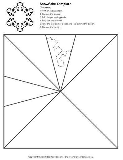 Free pattern featuring a snowflake