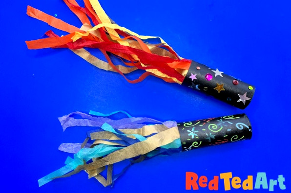 Paper Roll Fireworks for New Year's Eve