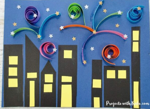 paper firework art