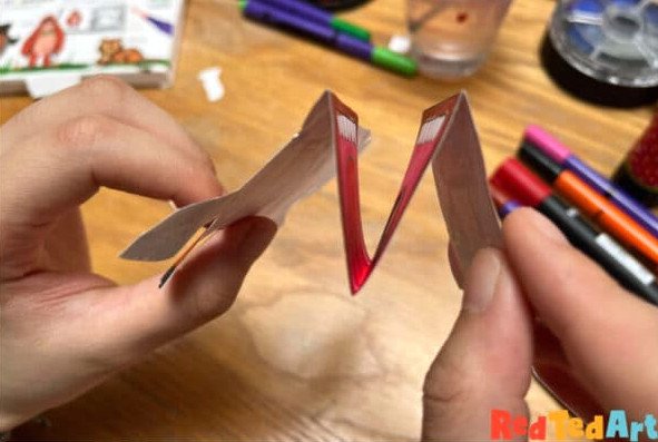 3d horse paper handpuppet craft