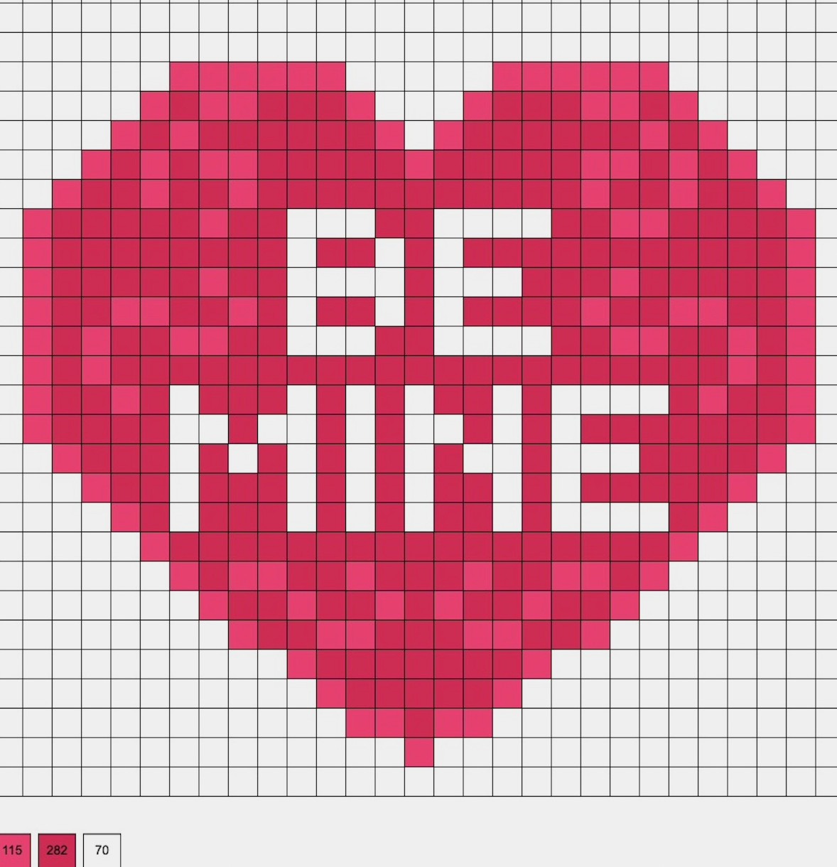 Be mine heart hama beads