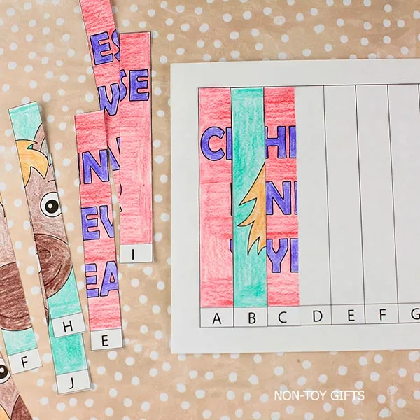 glue the strips