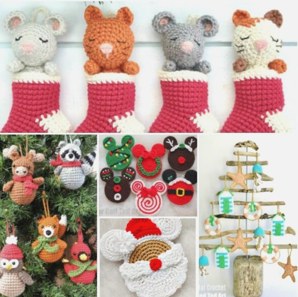Cheerful Christmas Crochet Patterns - plenty of free ideas!