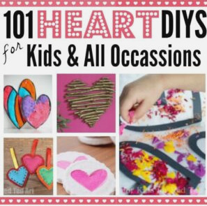 Black Glue Heart Art Project – Red Ted Art – Kids Crafts
