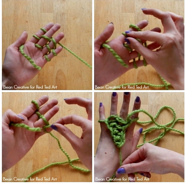 How to Finger Knit a Beanie Hat DIY - looking for another finger knitting project? Fancy trying something different? This fantastic NO SEW Finger Knitted Beanie Hat DIY is a brilliant idea! Love. I’m excited to try it! #Fingerknitting #beaniehat #howtoknit #fingerknithat