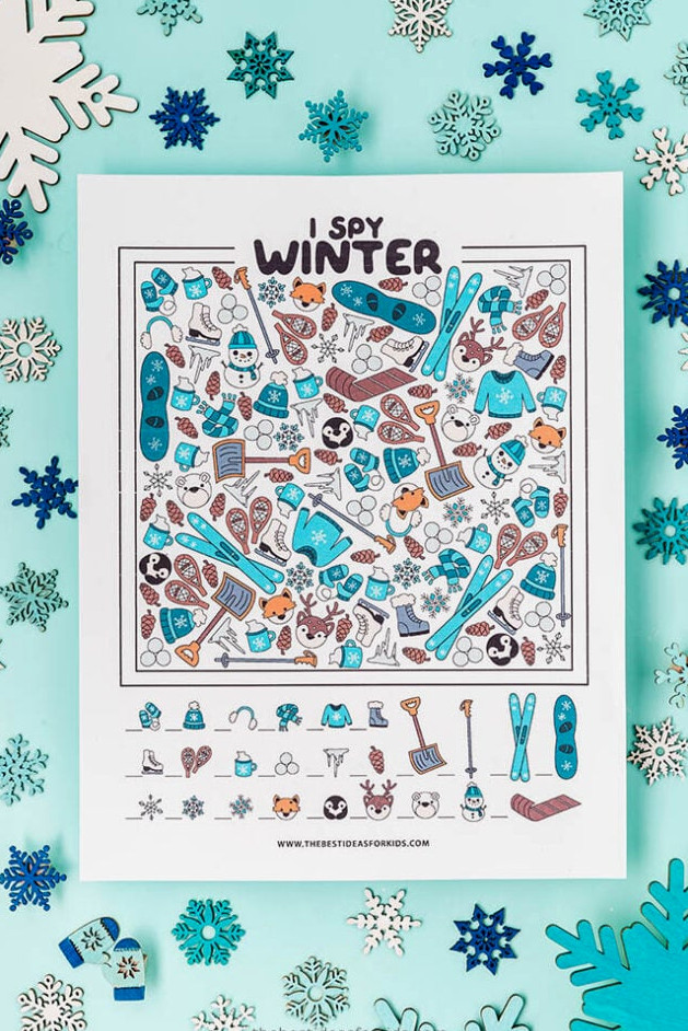 Complimentary Winter I Spy Printables