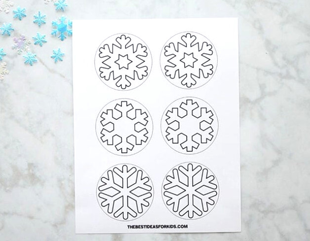 Snowflake Wreath Templates