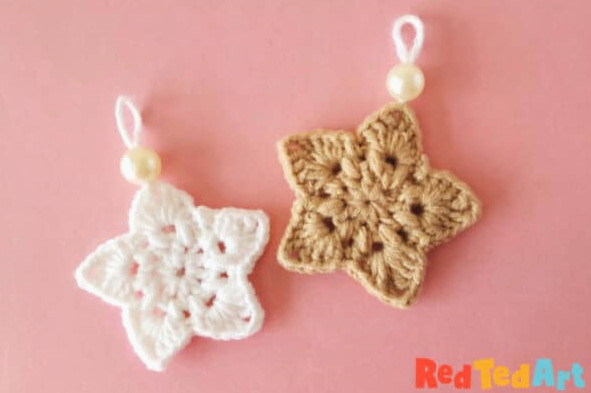 free crochet star applique
