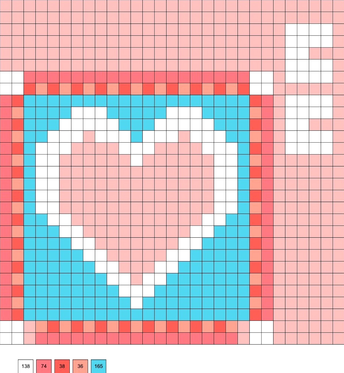 perler bead frame for Valentine's Day
